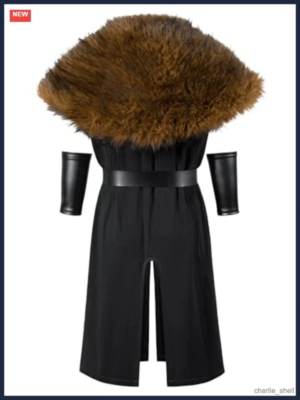 Kids Viking Warrior Costume 4 Piece Set Polyester Knight Robe LARP